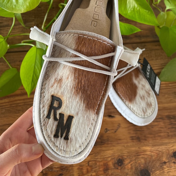 Customized BRANDED Womens Cowhide Dudes | Wedding Shoes | Wife or Girlfriend Gifts | Rodeo Outfits