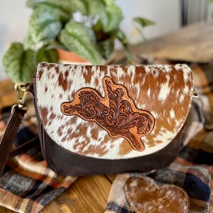 Pattern Print Western Cowboy Crossbody bags