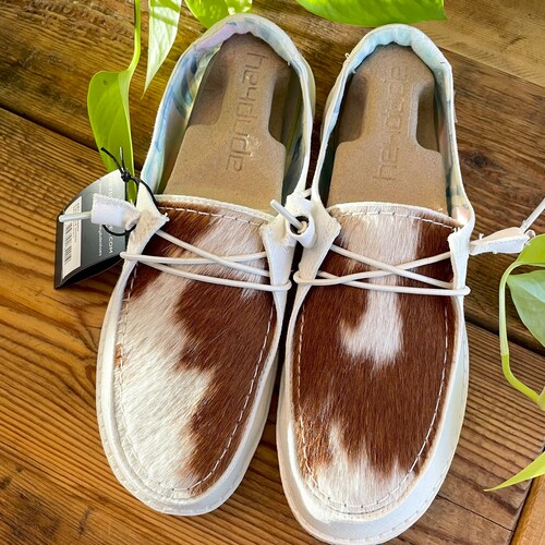 Customized Hey Dudes Cowhide Hey Dudes Cowhide Bead Hey Etsy