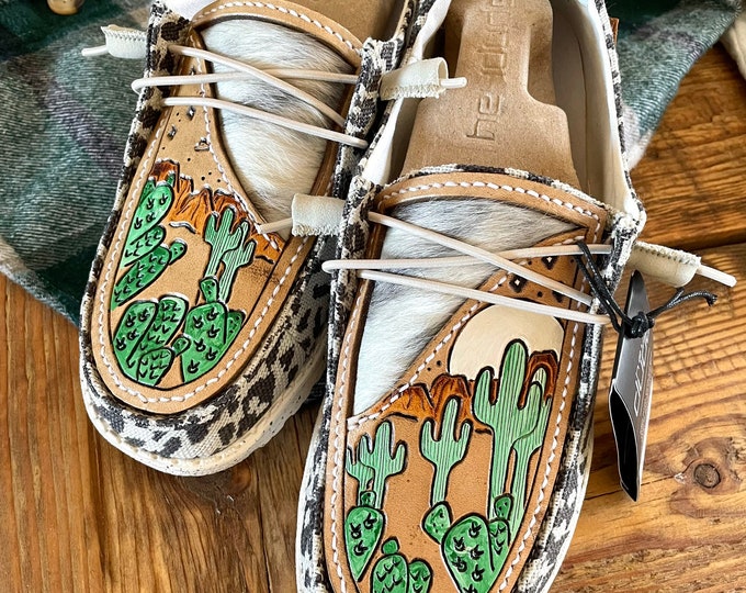 tooled leather hey dudes womens