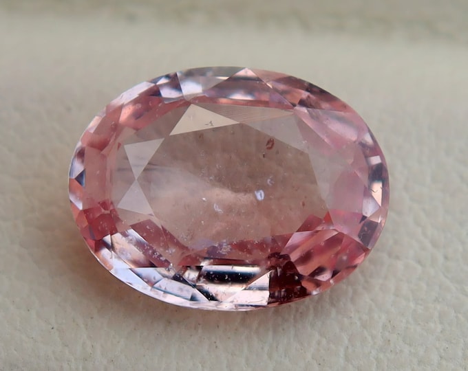 Certified Natural Pink Sapphire 2.65 Carat Oval Cut Gemstone