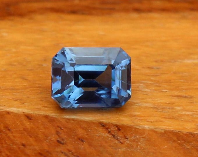 GSI Certified 1.05 Carat Octagon Blue Sapphire: Madagascar Gemstone