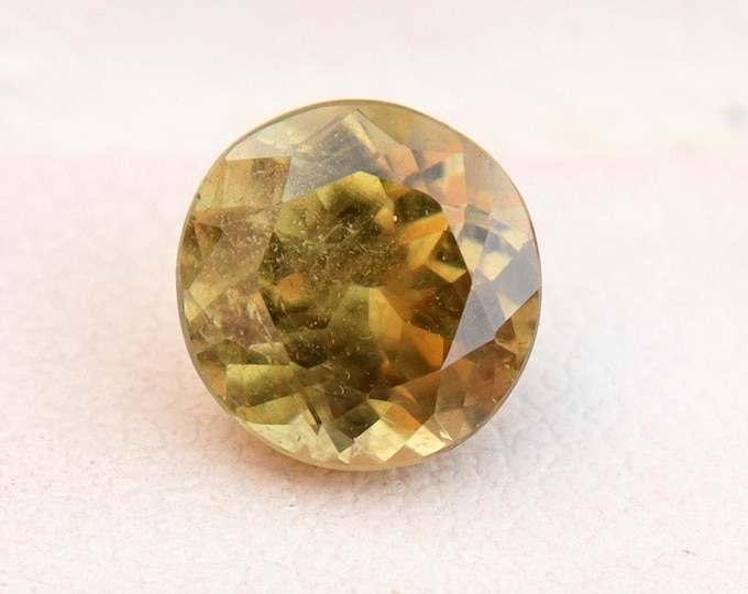 Certified Natural Alexandrite 1.72 Carat Round Cut Loose Gemstone, Light color change