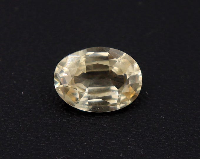 GSI Certified 1.34 Carat Peach Sapphire Oval Cut Gemstone