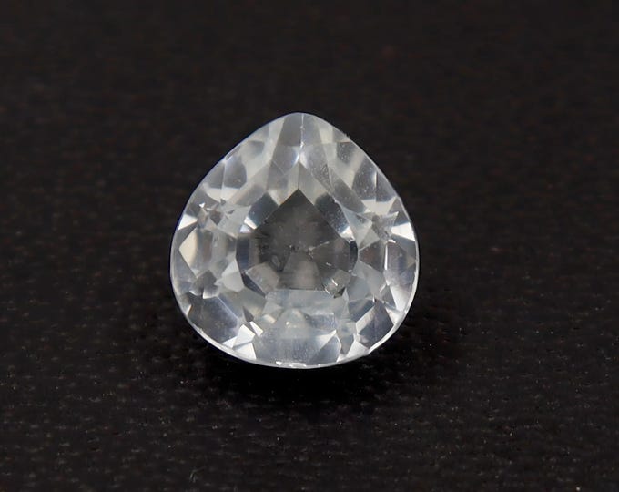 GSI Certified Pear Cut White Sapphire: 1.06 Carat Loose Gemstone