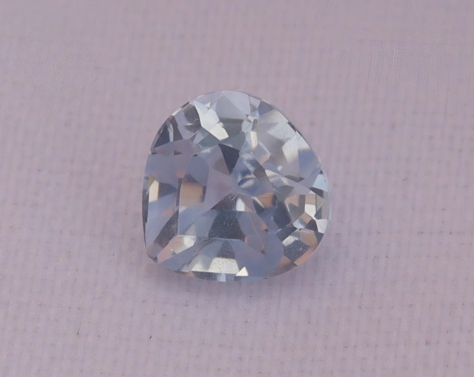 Certified Ceylon Light Blue Sapphire: 1.09 Carat Pear Cut Gemstone