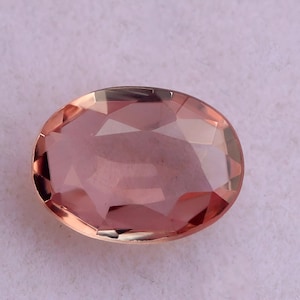 GSI certified natural unheated Padparadscha Sapphire oval cut faceted loose gemstone for jewelry making, September birthstone