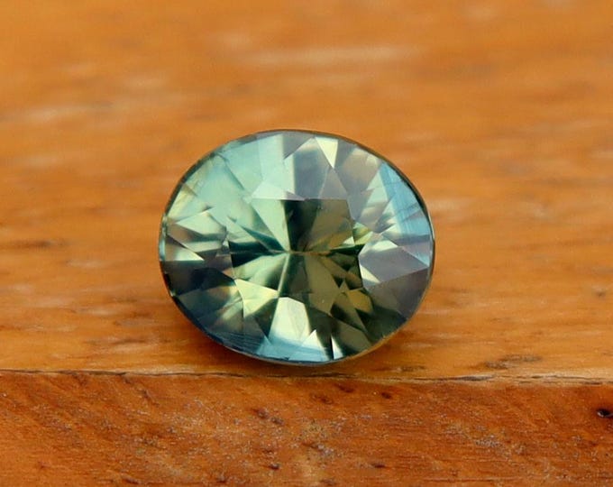 Certified Natural Parti Sapphire Oval Cut Faceted Loose Gemstone 1.06 carat, Engagement Ring