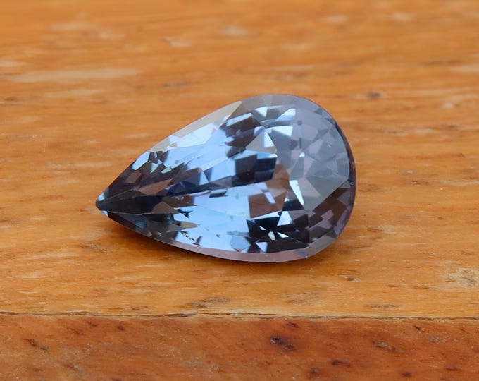 GSI Certified Burma Blue Sapphire: 1.17 Carat Pear Cut Gemstone, Engagement Ring