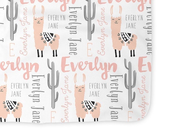 personalized llama blanket
