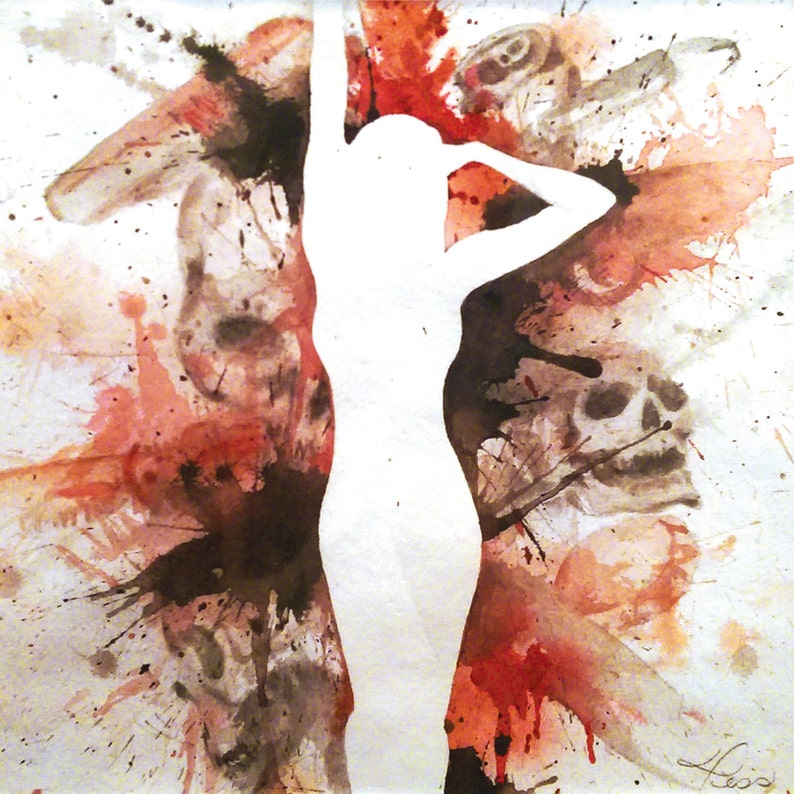 Sexy Women Watercolor Painting Print | Etsy