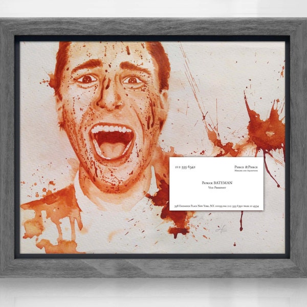 American Psycho Business Cards Etsy