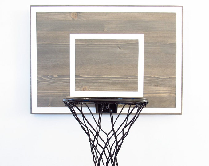 Rustic Basketball Hoop Etsy