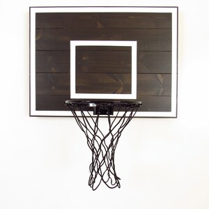 Basketball Hoop. Black Wash Indoor Wood Basketball Hoop  