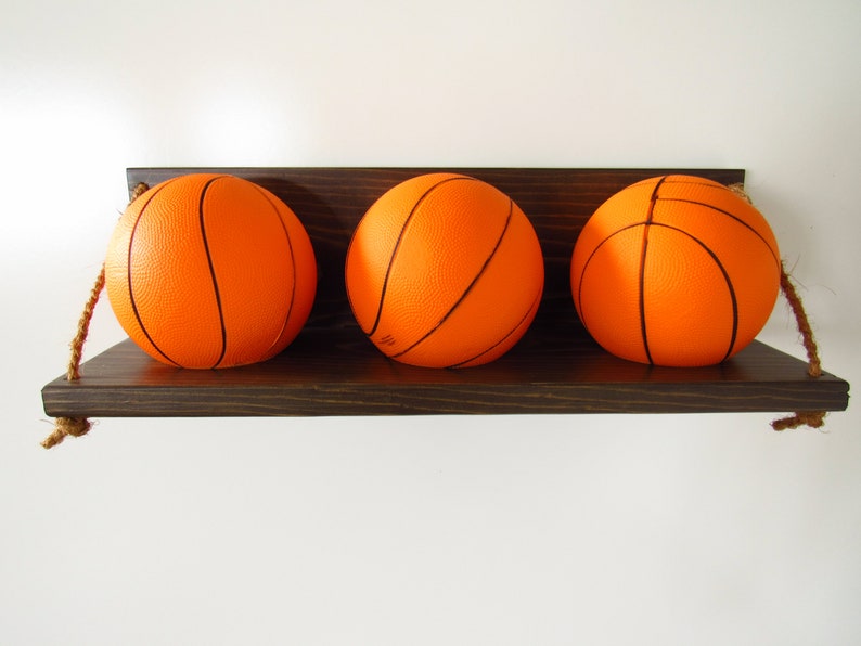 Mini Basketball Holder With Three Foam Basketballs Etsy