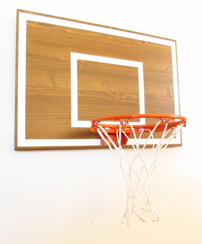 Timeless Wood Basketball Hoop. Indoor Basketball Hoop. Wood Etsy