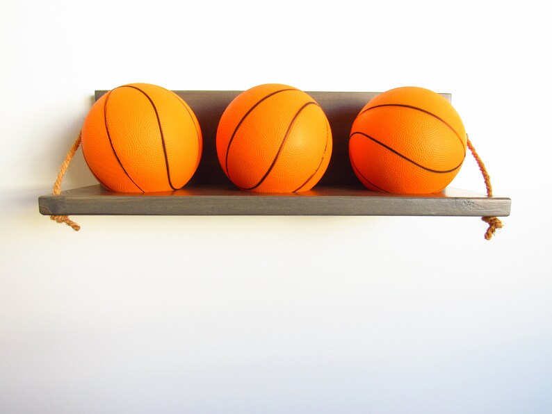 Mini Basketball Holder With Three Foam Basketballs Etsy