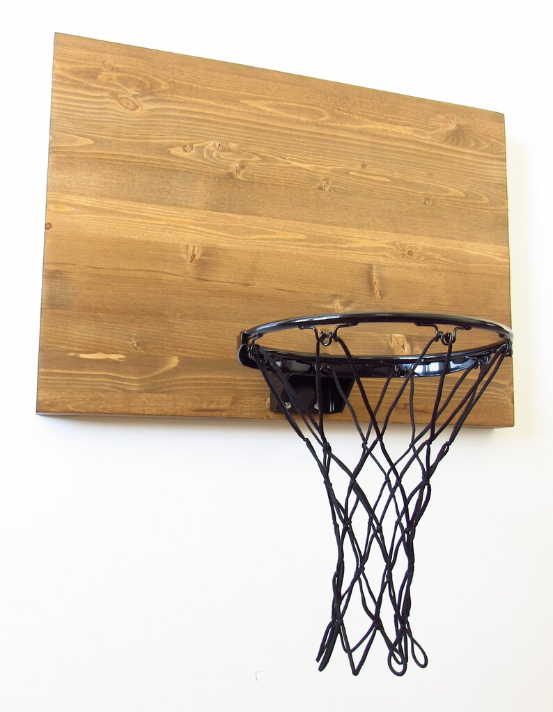 Original Wood Basketball Hoop. Wood Wall Mounted Basketball Etsy
