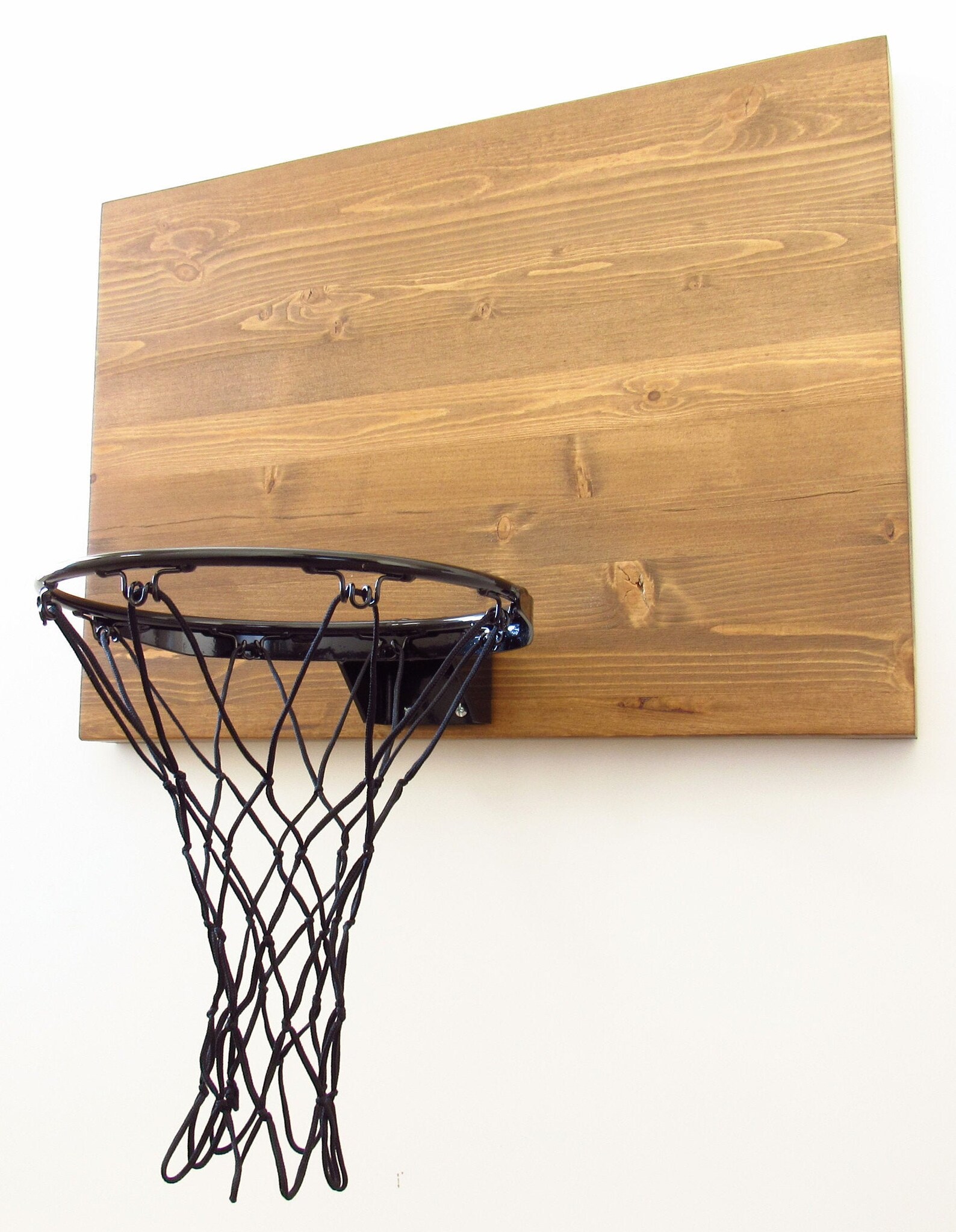 Original Wood Basketball Hoop. Wood Wall Mounted Basketball Etsy