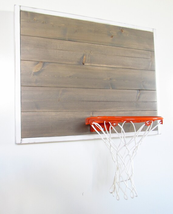 Wall Mount Basketball Hoop Game Room Games Basketball Etsy