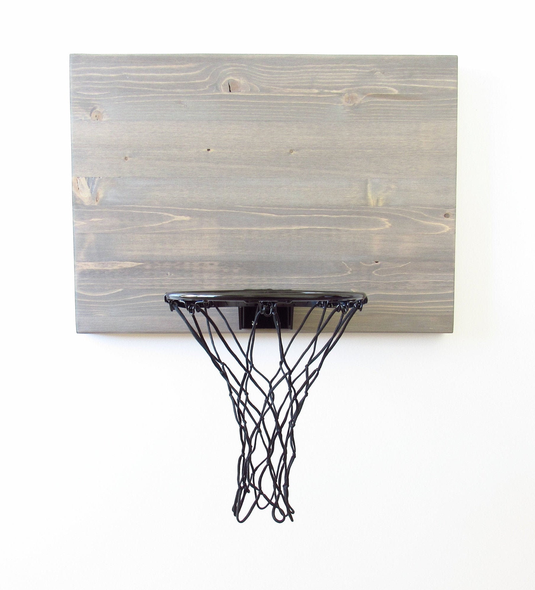 Wood Basketball Hoop Rustic Weathered Gray Basketball Hoop Etsy