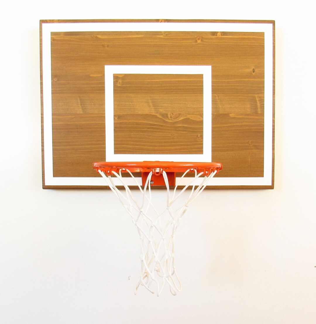 Timeless Wood Basketball Hoop. Indoor Basketball Hoop. Wood Basketball
