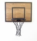 Rustic Wall Mounted Basketball Hoop Brown and Black Indoor Goal 