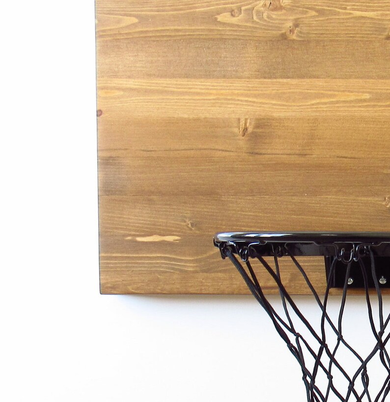 Original Wood Basketball Hoop. Wood Wall Mounted Basketball Etsy