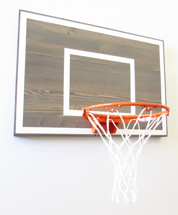 Indoor Basketball Goal. Weathered Gray Wood Basketball Hoop. Basketball Hoop Wood. Wall Mounted Basketball Hoop. Basketball Gifts. Sports Etsy Israel