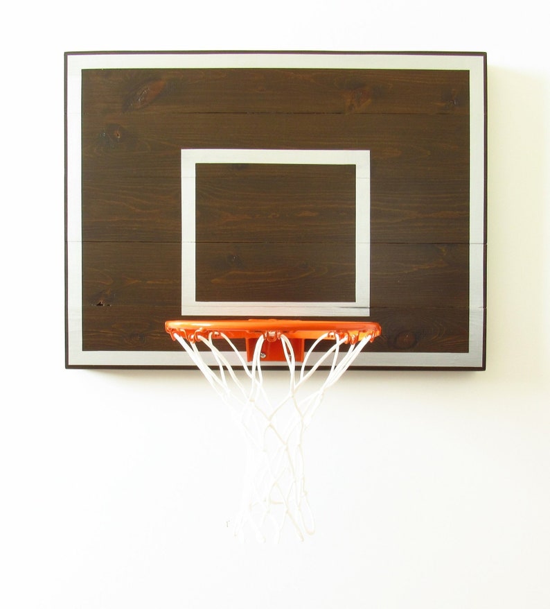 Mini Indoor Basketball Hoop Sports Decor Wall Mount Backbackboard Rim Small