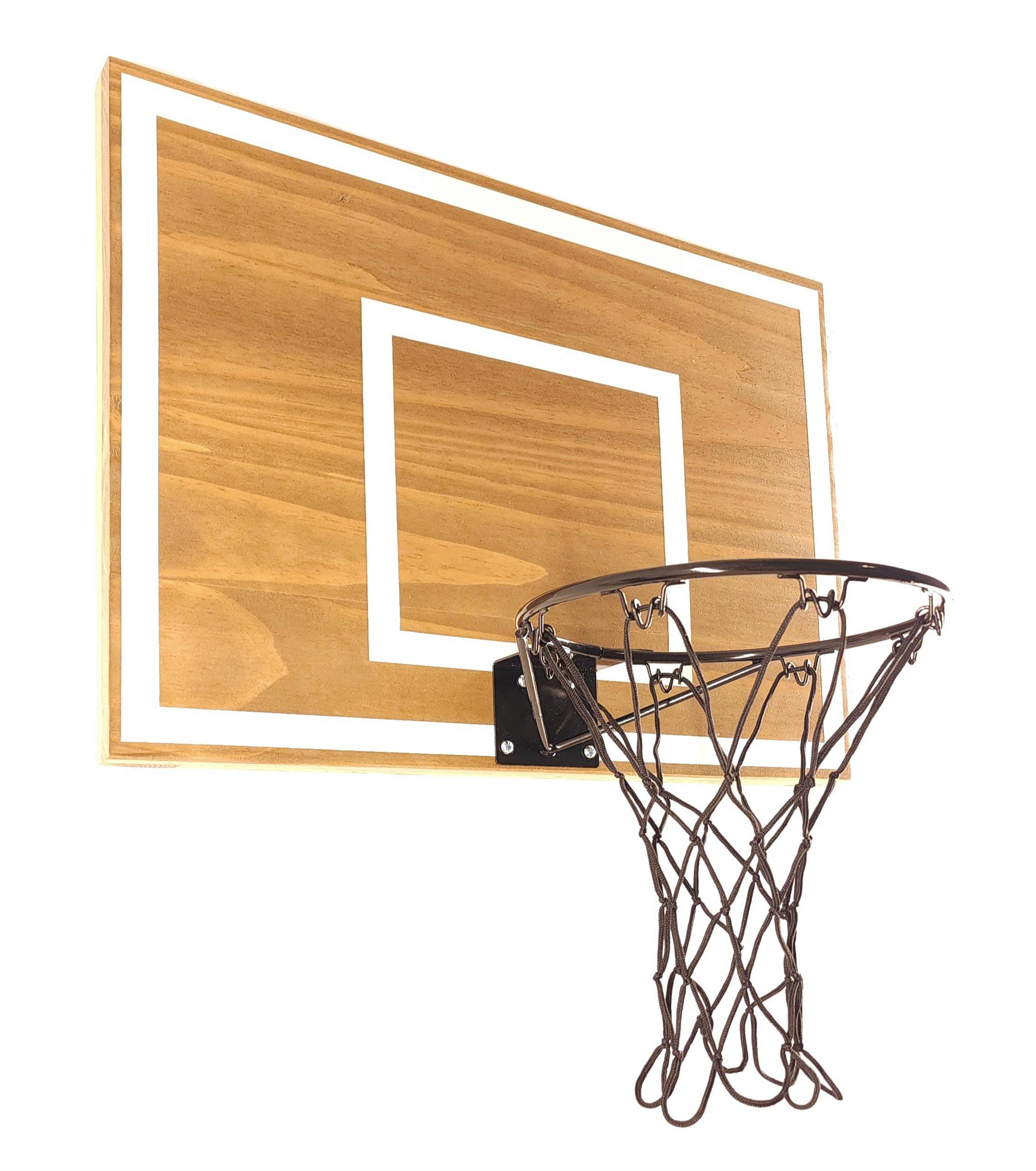Handcrafted Wood Basketball Hoop: Wall Mounted Backboard & Rim - Etsy