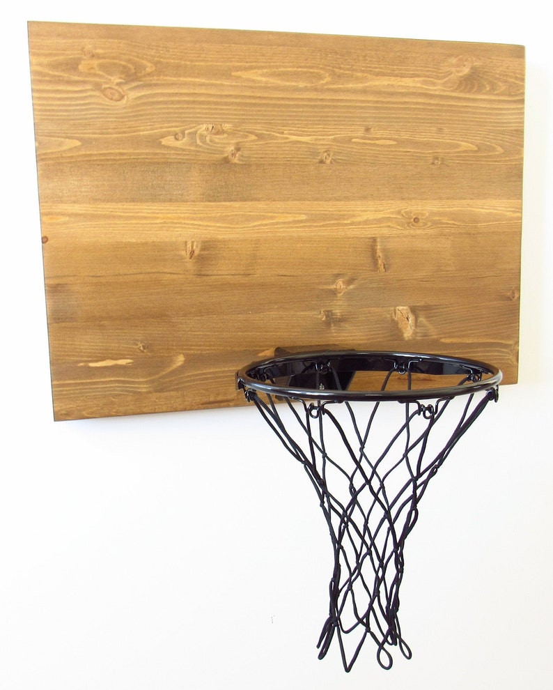 Original Wood Basketball Hoop. Wood Wall Mounted Basketball Etsy