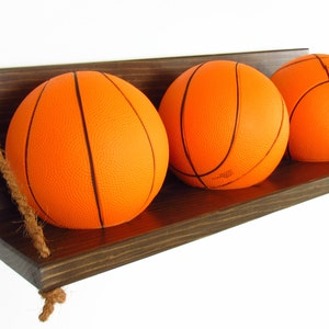 Mini Basketball Holder with Three Foam Basketballs