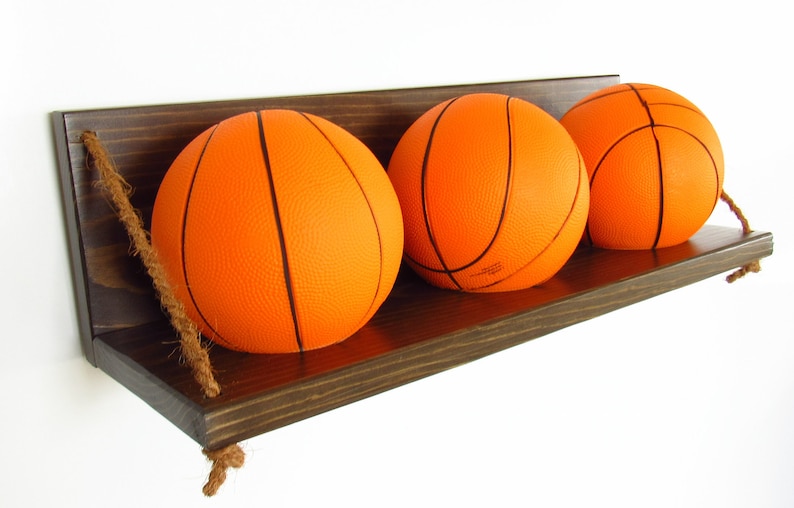 Mini Basketball Holder with Three Foam Basketballs Etsy