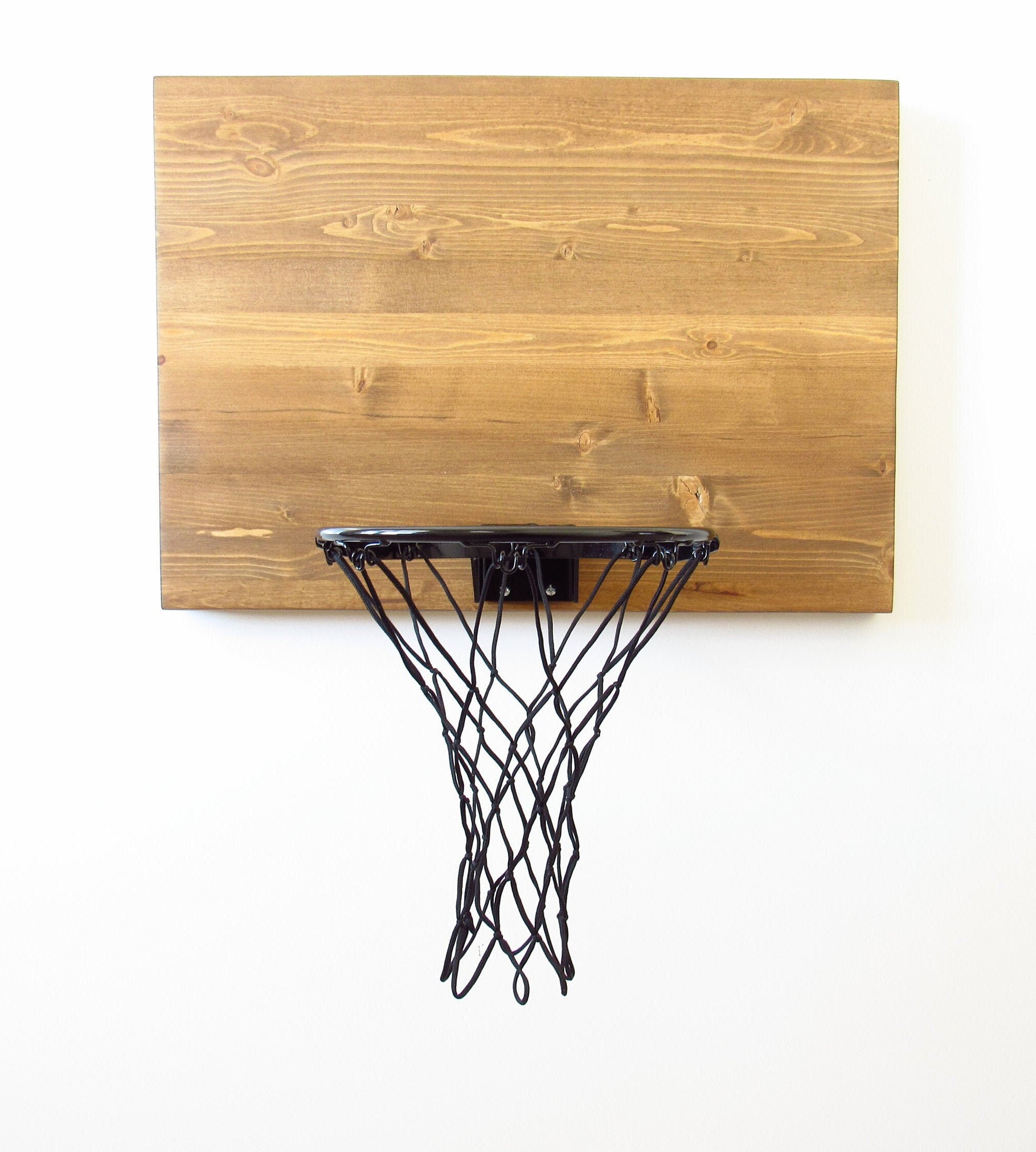 Original Wood Basketball Hoop. Wood Wall Mounted Basketball Etsy UK
