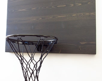 Basketball Hoop Indoor Wood Basketball Goal Gray With Black 