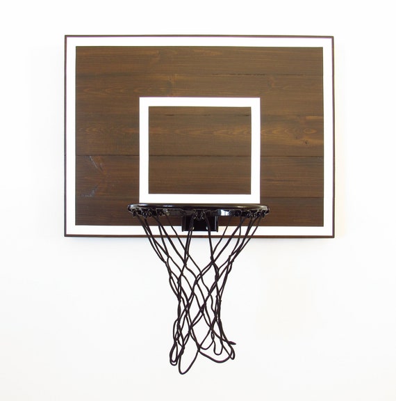 Modern Basketball Hoop For Bedroom Birthdays Players Men Boyfriends Kids Espresso And White Mini Goal Sports Decor