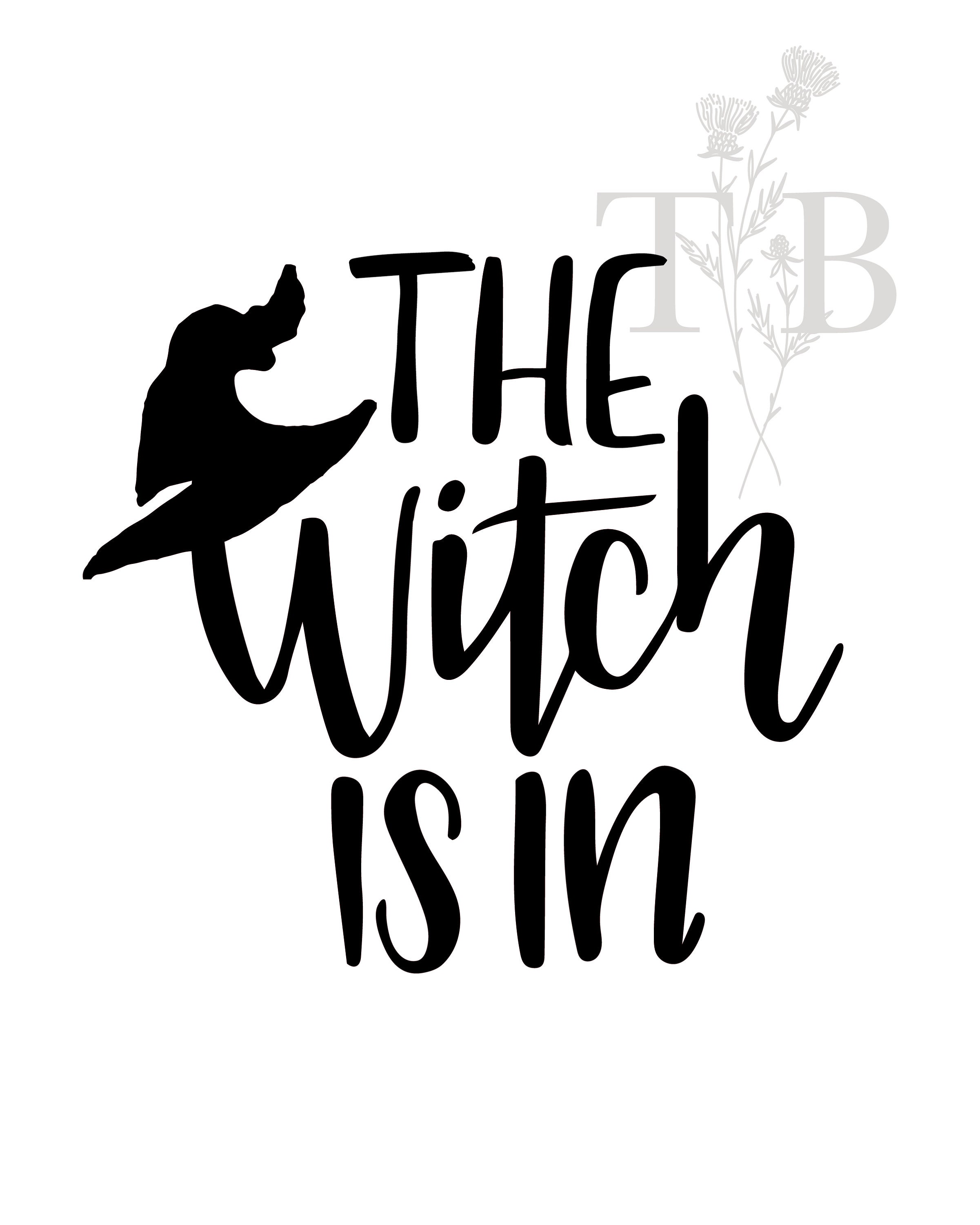 The Witch is in Print PRINTABLE ART Instant Download - Etsy