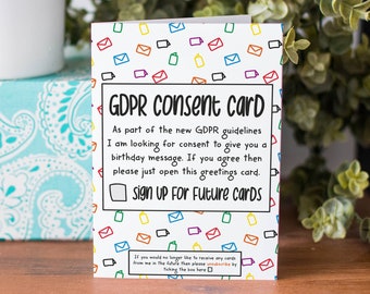 Work Birthday Card | Funny Marketing Card | Data Protection Gift | GDPR Card | For Colleague Card | Cyber Security Card
