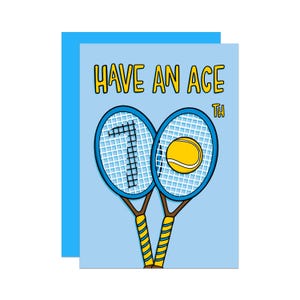 Tennis 70th Birthday Card | Wimbledon Card | Card for Friend | Card for Grandad | Card for Grandma | Grand Slam Card | Funny Card