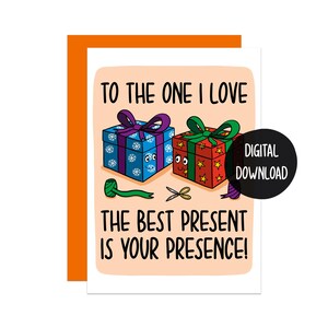 One I Love Christmas Card | Card for Girlfriend | Card for Boyfriend | Card for Husband | Card for Wife | Card for Him | Card for Her