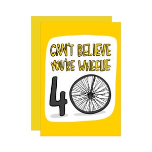 40e anniversaire de vélo de <br> Vous avez des idées ? drôle de cyclisme | carte postale pour maman | carte pour papa | carte pour ami | Carte d'anniversaire drôle | Carte de cycliste