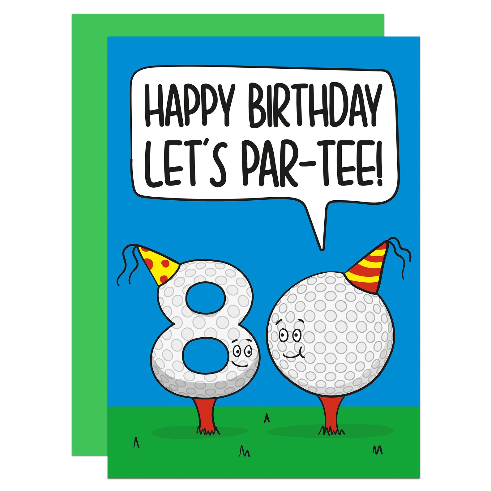 80th Birthday Card Funny Golf Birthday Card Male 80th Card Etsy UK