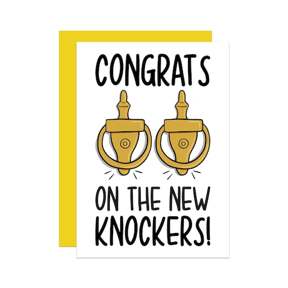 Boob Job Card | Plastic Surgery Card | Funny Operation Card | New Boobs Card | Congratulations Card | Breast Reduction Gift | Fake Boobs