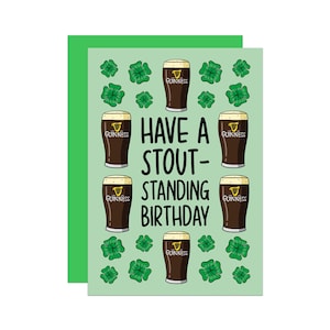 Guinness-Geburtstagskarte | St Patricks Day Karte | Irische Geburtstagskarte | Lustige Geburtstagskarte | Karte für Papa | Karte für Ihn | Karte für Brother