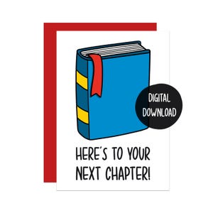 Carte de retraite drôle | Carte de déménagement | Cadeau nouveau chapitre | Cadeau pour homme | Carte de félicitations pour mariage | Nouvelle carte de travail | Carte de collègue