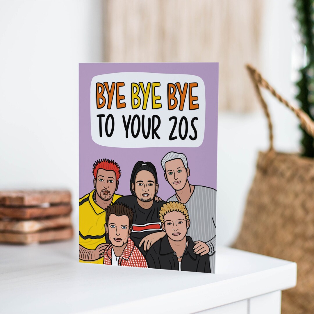 NSYNC 30th Birthday Card Funny 90s Card Nostalgic Card Millennial