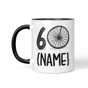 Fahrrad 60. Geburtstag Tasse | Lustige Radfahren Tasse | Geschenk für Oma | Geschenk für Opa | Für Freundin | Lustiges Geburtstagsgeschenk | Radfahrer Tasse