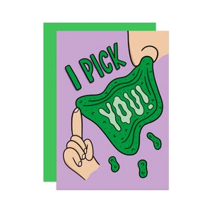 Carte d'amour grossier | Je vous choisis | Carte de Saint-Valentin drôle | Carte d'anniversaire coquine | carte pour petit ami | Carte pour petite amie