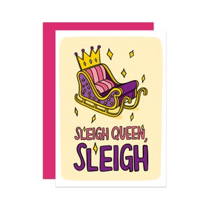 Gay Christmas Card | Drag Race Card | Drag Queen Gift | Funny Christmas Card | Slay Queen Card | LGBTQ Present | Gift For Gay Friend